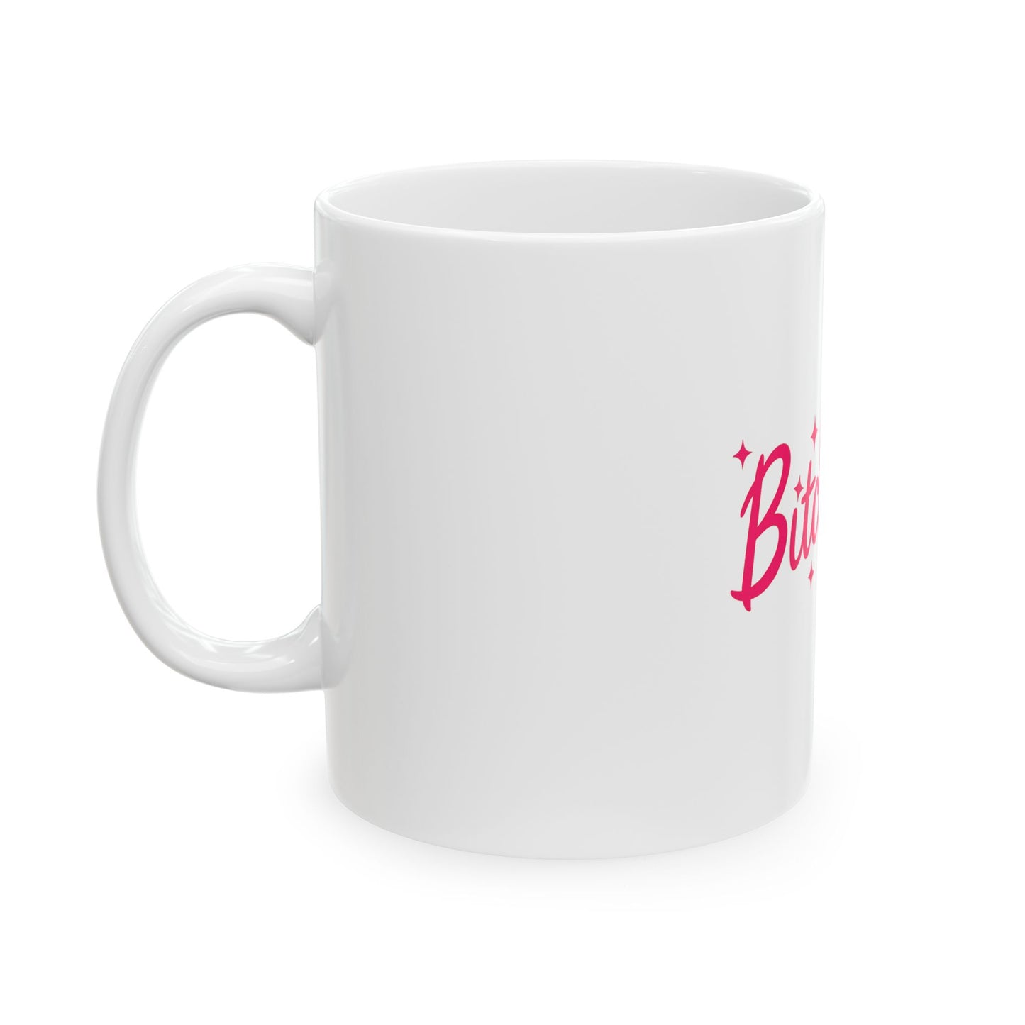 Bitchcraft Ceramic Mug — Pink Witchy Script Coffee Cup (11oz & 15oz)