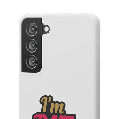 I'm DAT Girl Phone Case — Bold Pink & Gold Snap Case