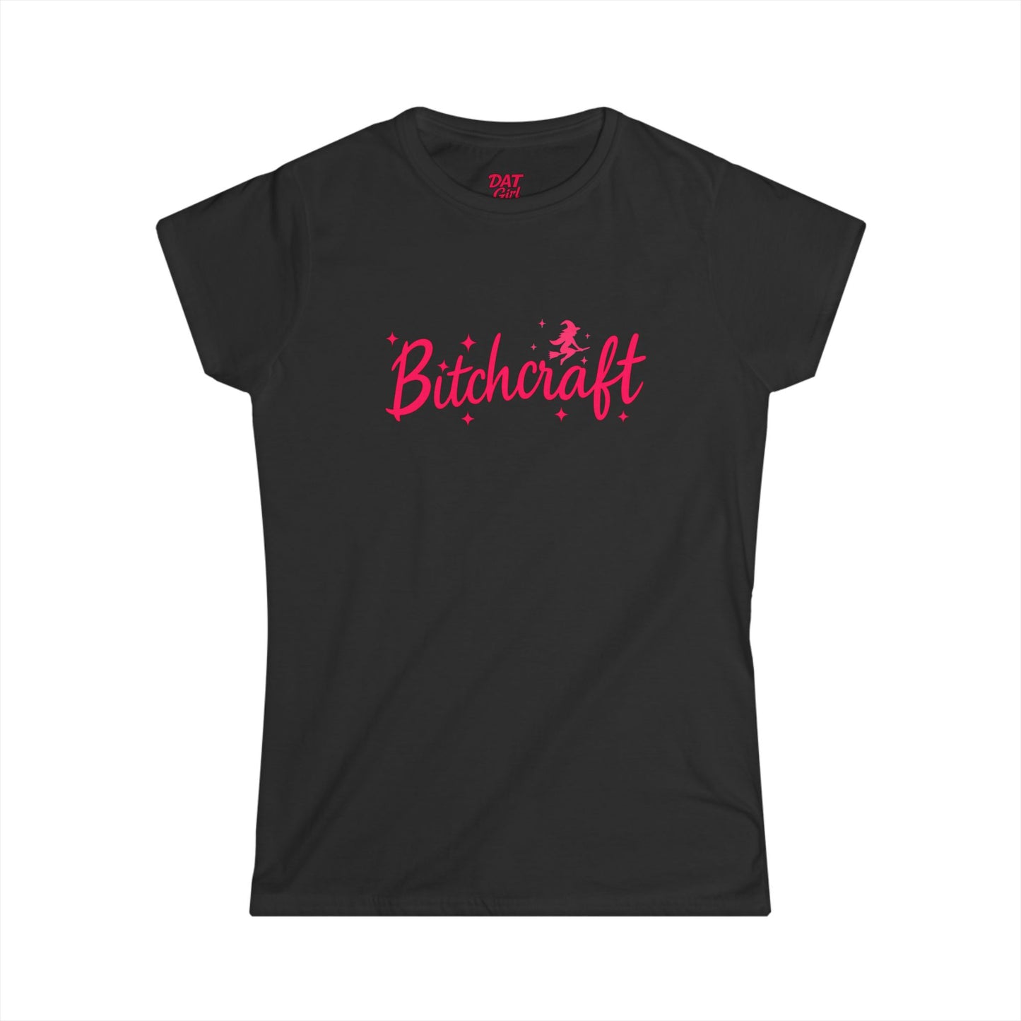 Bitchcraft Tee — Cute Pink Witchy Women’s Graphic Shirt