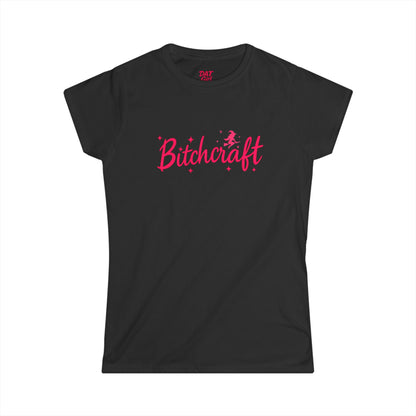 Bitchcraft Tee — Cute Pink Witchy Women’s Graphic Shirt