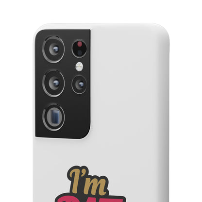 I'm DAT Girl Phone Case — Bold Pink & Gold Snap Case