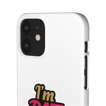I'm DAT Girl Phone Case — Bold Pink & Gold Snap Case