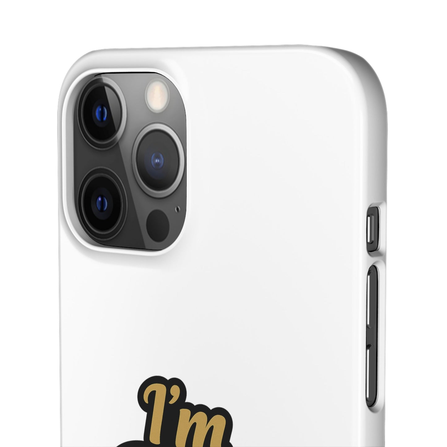 I'm DAT Girl Phone Case — Bold Pink & Gold Snap Case