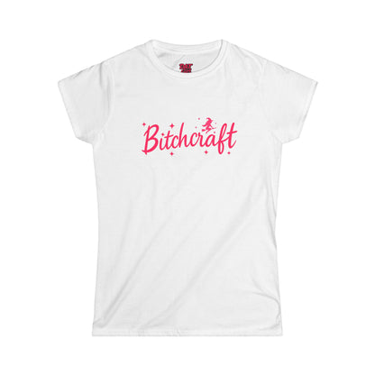 Bitchcraft Tee — Cute Pink Witchy Women’s Graphic Shirt