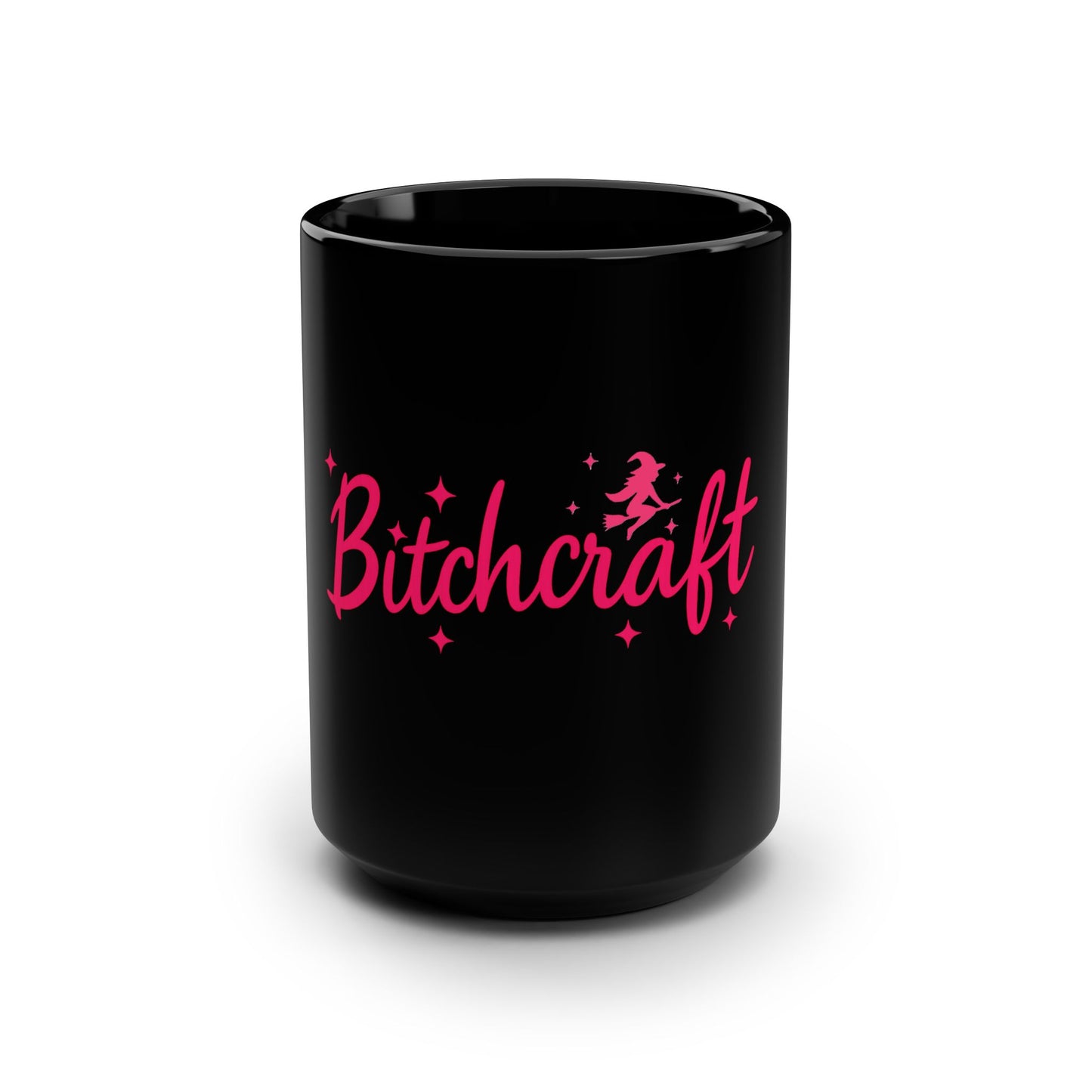Bitchcraft Black 15oz Mug — Cute Witch Coffee Cup