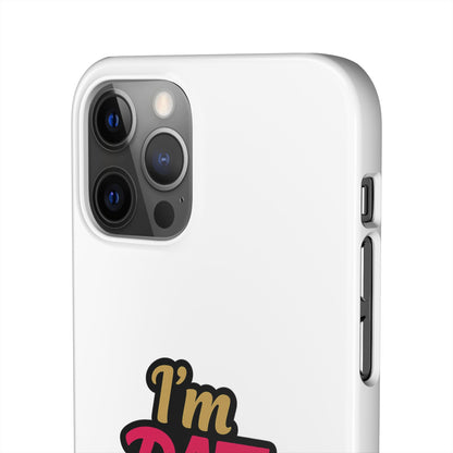 I'm DAT Girl Phone Case — Bold Pink & Gold Snap Case