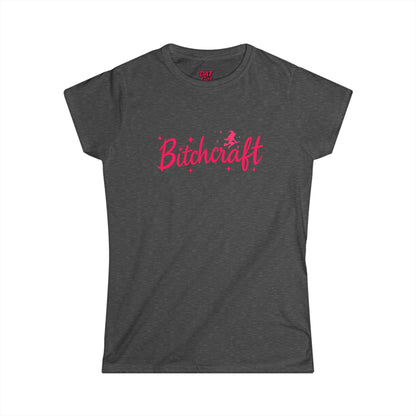 Bitchcraft Tee — Cute Pink Witchy Women’s Graphic Shirt