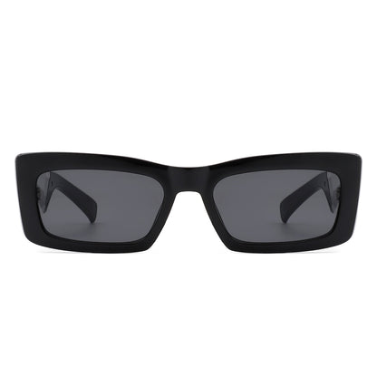Horizonx - Retro Rectangle Narrow Fashion Slim Vintage Square Sunglasses-3