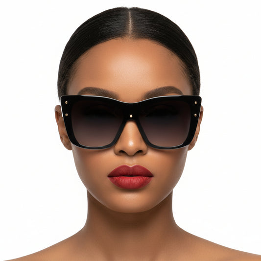 Windborn - Women Retro Square Tinted Cat Eye Fashion Sunglasses-3