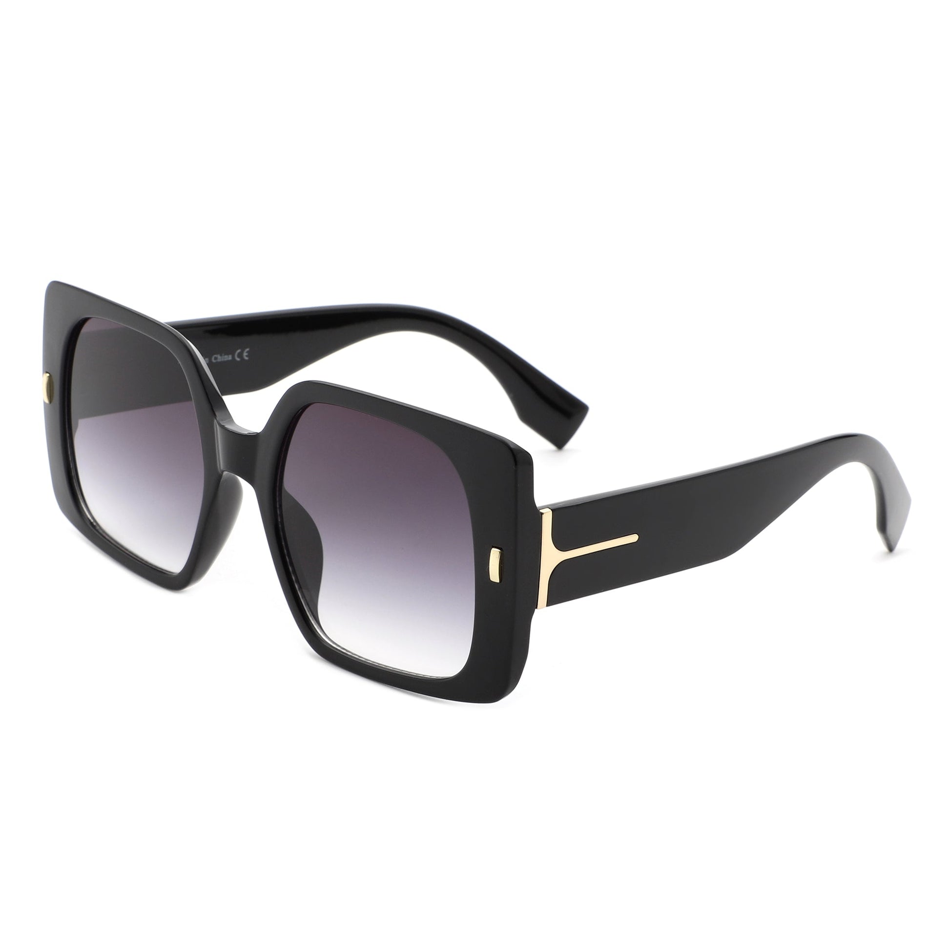Snap - Chic Square Flat Top Fashion Sunglasses for Women-2