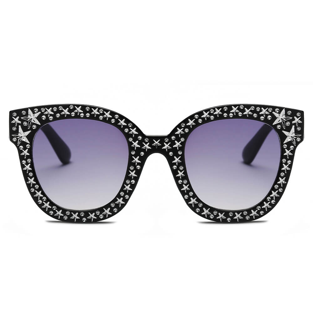 DOSWELL | Women Fashion Oversize Round Sunglasses-3