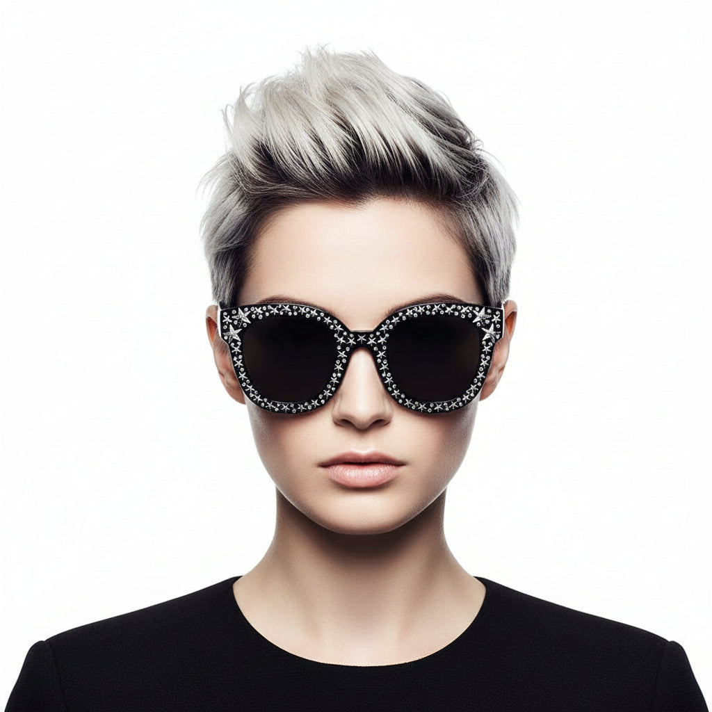DOSWELL | Women Fashion Oversize Round Sunglasses-1