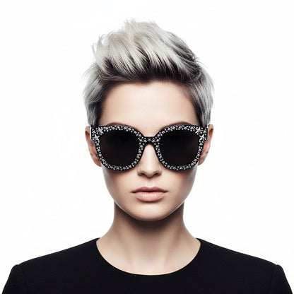DOSWELL | Women Fashion Oversize Round Sunglasses-1