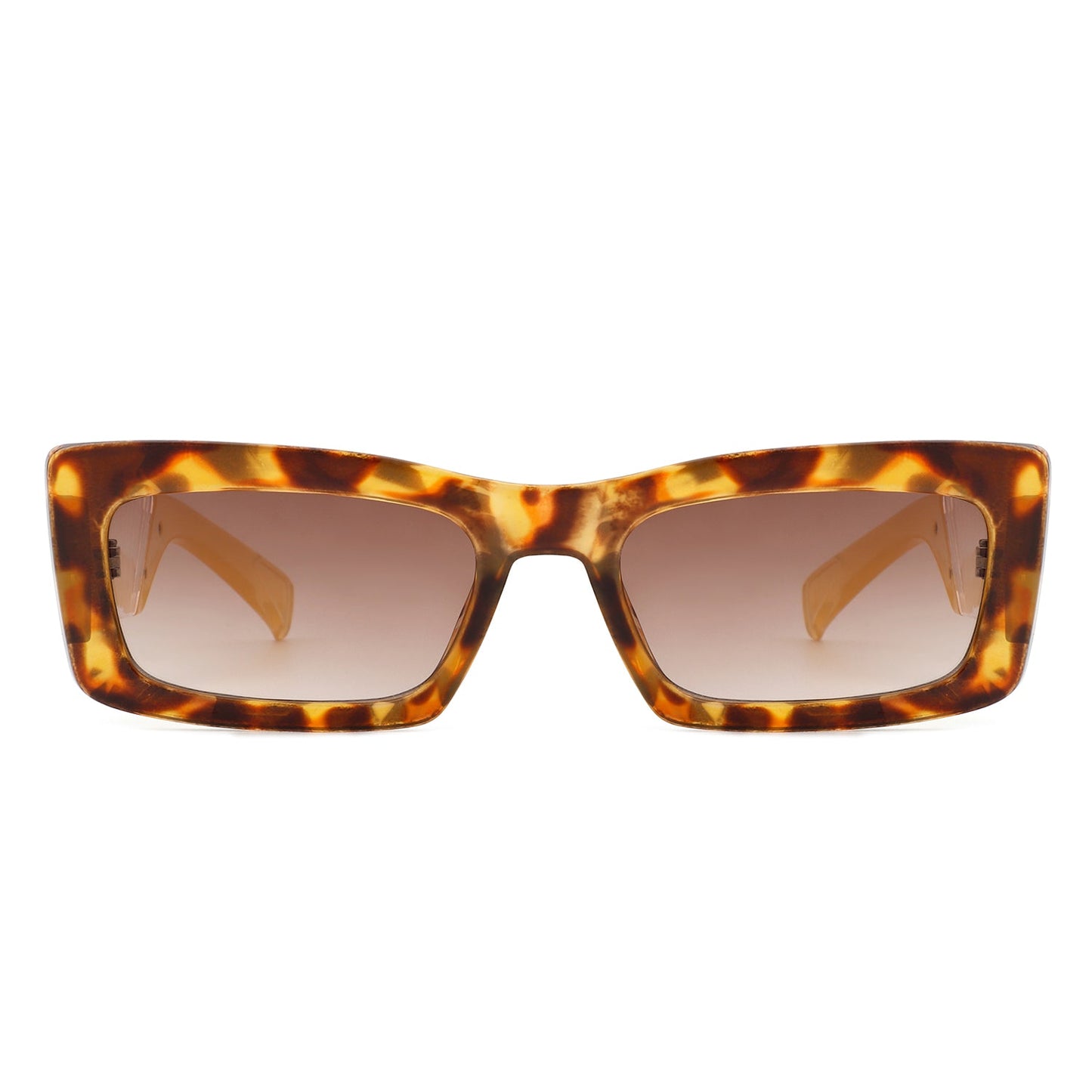 Horizonx - Retro Rectangle Narrow Fashion Slim Vintage Square Sunglasses-1