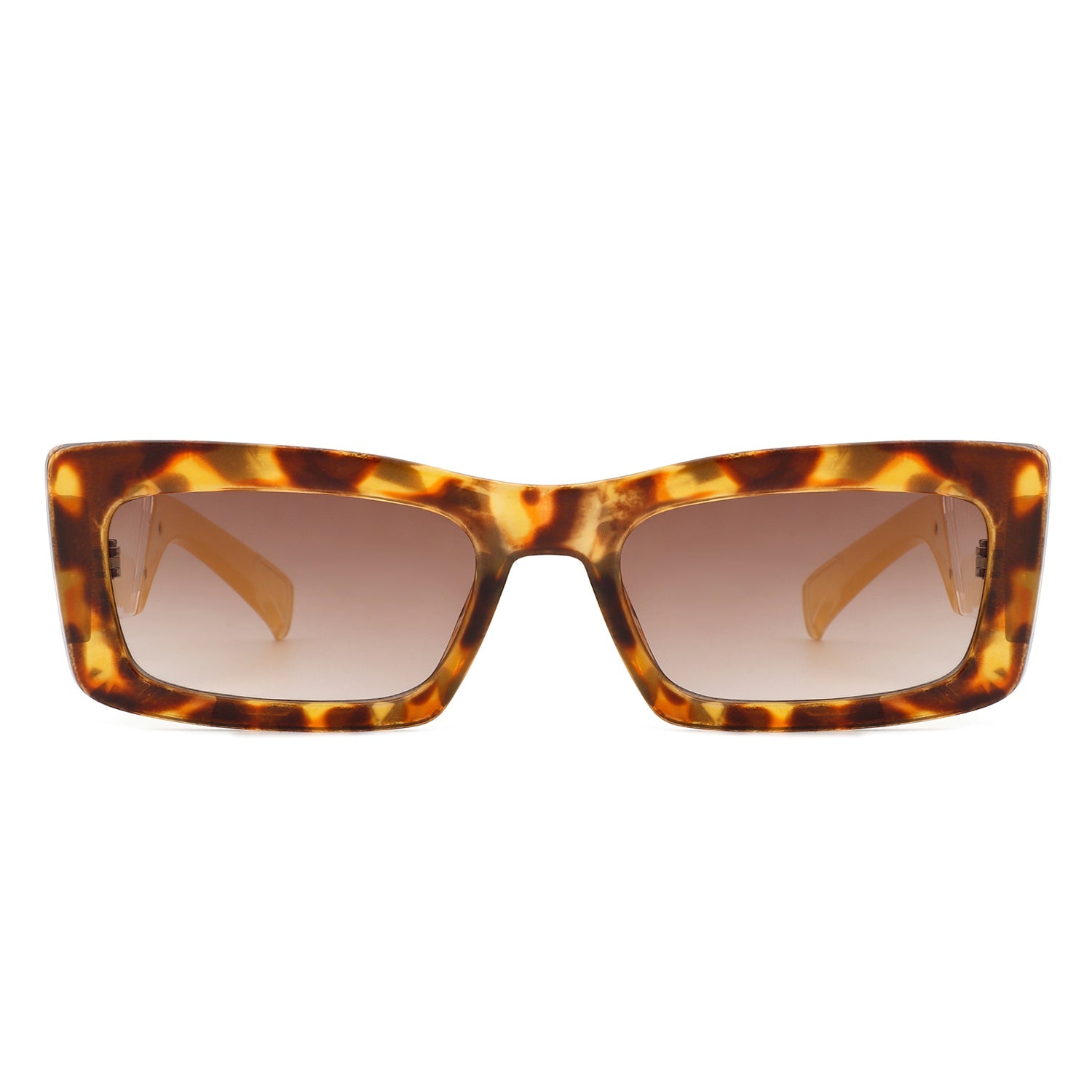 Horizonx - Retro Rectangle Narrow Fashion Slim Vintage Square Sunglasses-1