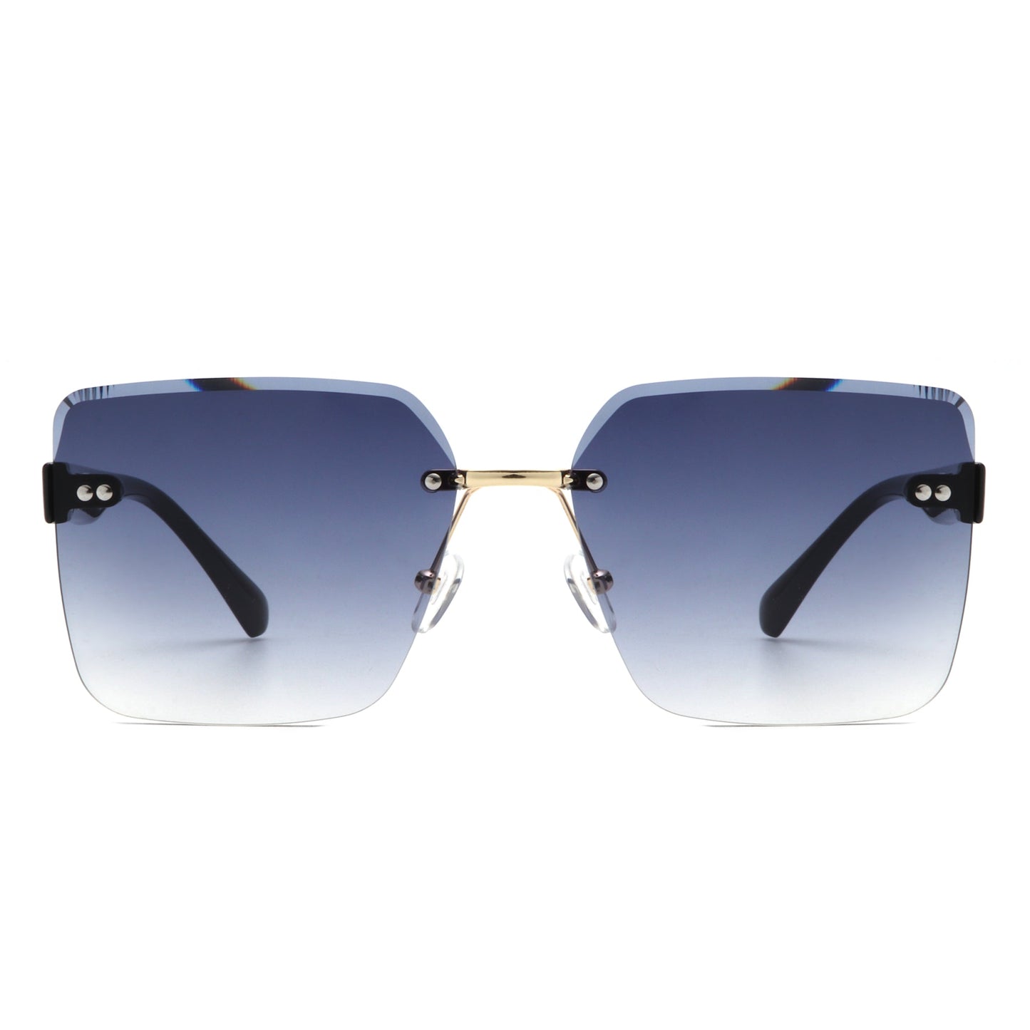 Orbit - Women's Rimless Tinted Square Fashion Sunglasses-4