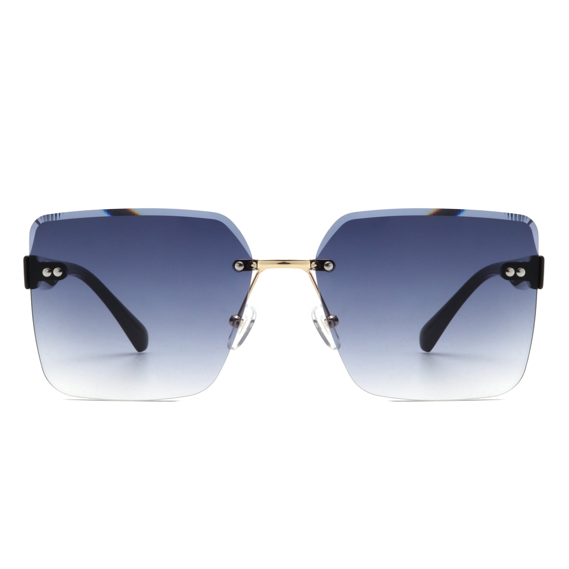 Orbit - Women's Rimless Tinted Square Fashion Sunglasses-4