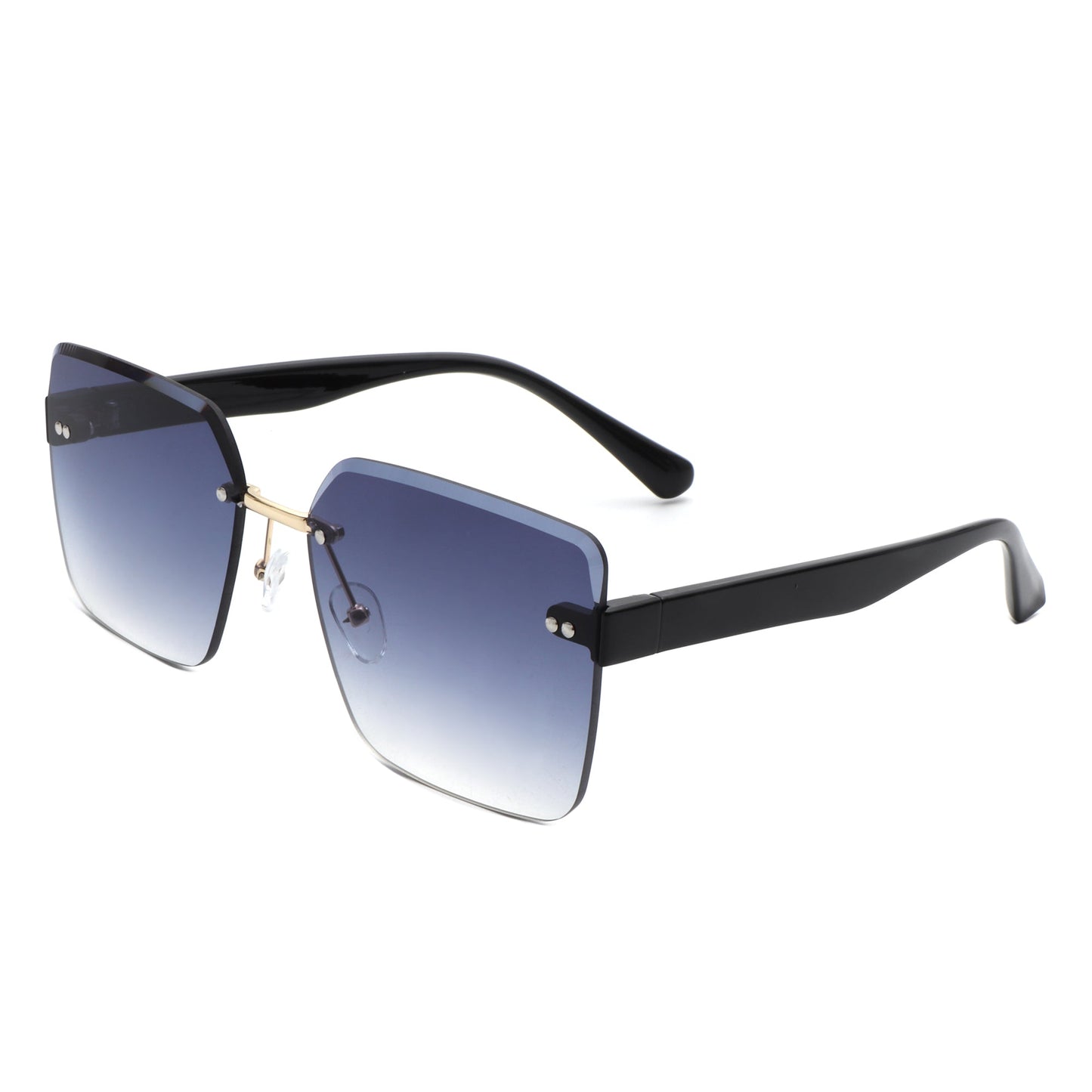 Orbit - Women's Rimless Tinted Square Fashion Sunglasses-5