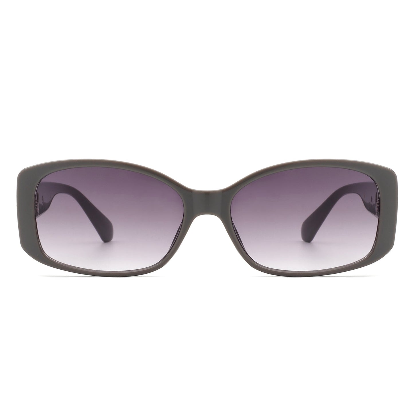 Fantasie - Rectangular Narrow Retro Tinted Fashion Square Sunglasses-1