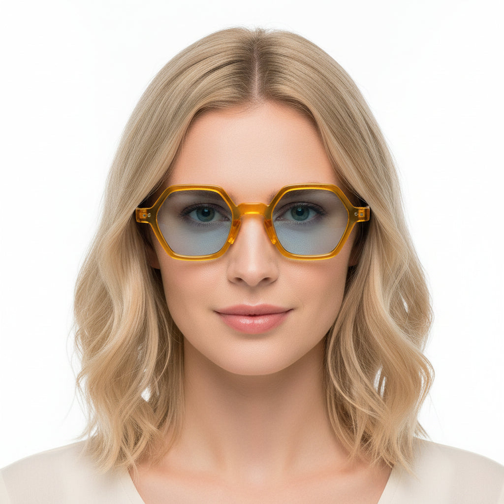 Kaelos - Geometric Hexagon Square Octagon Sunglasses-7