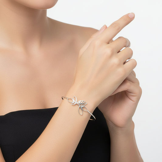 Designer Leaf Cuff Bracelet DGB1020-0