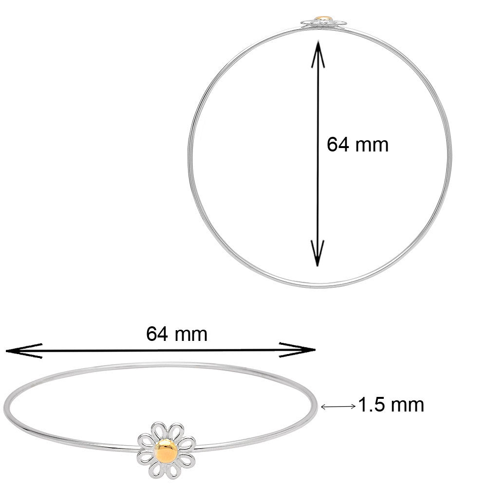 Designer Flower Bangle Bracelet DGB1021-1