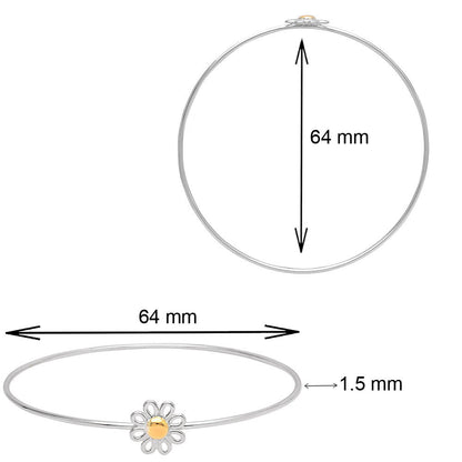 Designer Flower Bangle Bracelet DGB1021-1