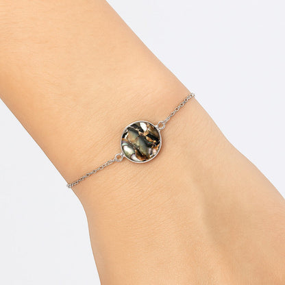 Natural Copper Abalone Shell Bracelet B-1023 SDB2933-0