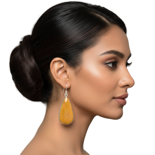 Natural Honey Aragonite Earrings E-1001 SDE71661-0