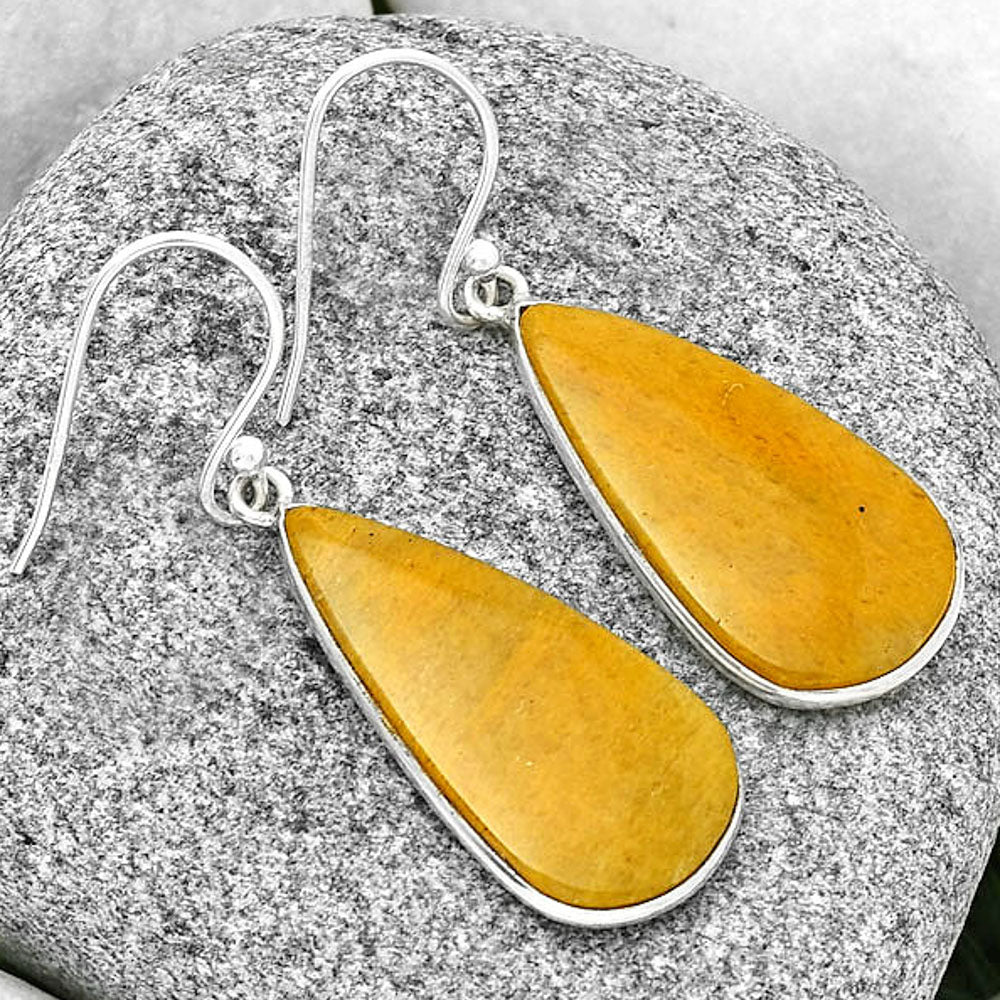 Natural Honey Aragonite Earrings E-1001 SDE71661-2