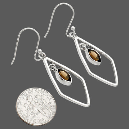 Natural Smoky Quartz - Brazil Earrings E-1216 SDE83796-2