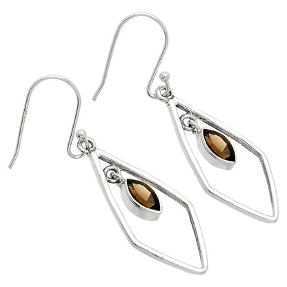 Natural Smoky Quartz - Brazil Earrings E-1216 SDE83796-1