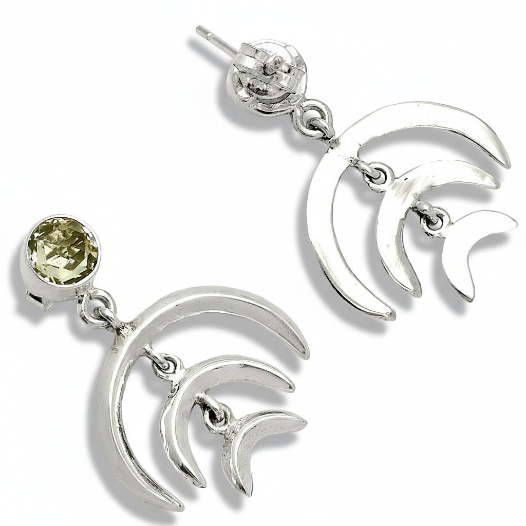 Prasiolite (Green Amethyst) - Brazil Earrings E-1249 SDE84350-2