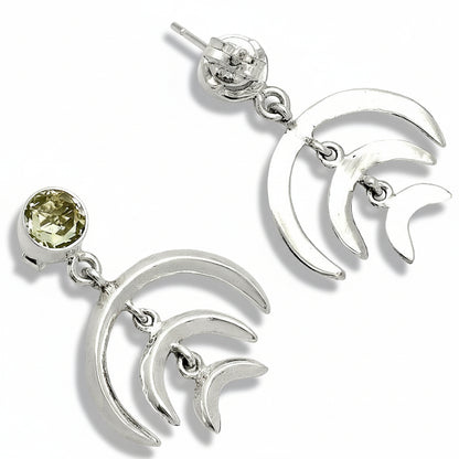 Prasiolite (Green Amethyst) - Brazil Earrings E-1249 SDE84350-2