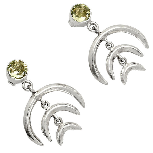 Prasiolite (Green Amethyst) - Brazil Earrings E-1249 SDE84350-1