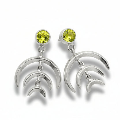 Natural Peridot Earrings E-1249 SDE84353-2