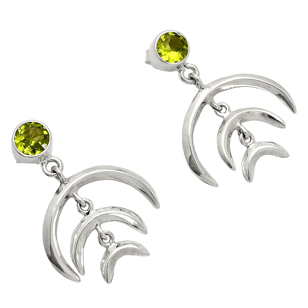 Natural Peridot Earrings E-1249 SDE84353-1